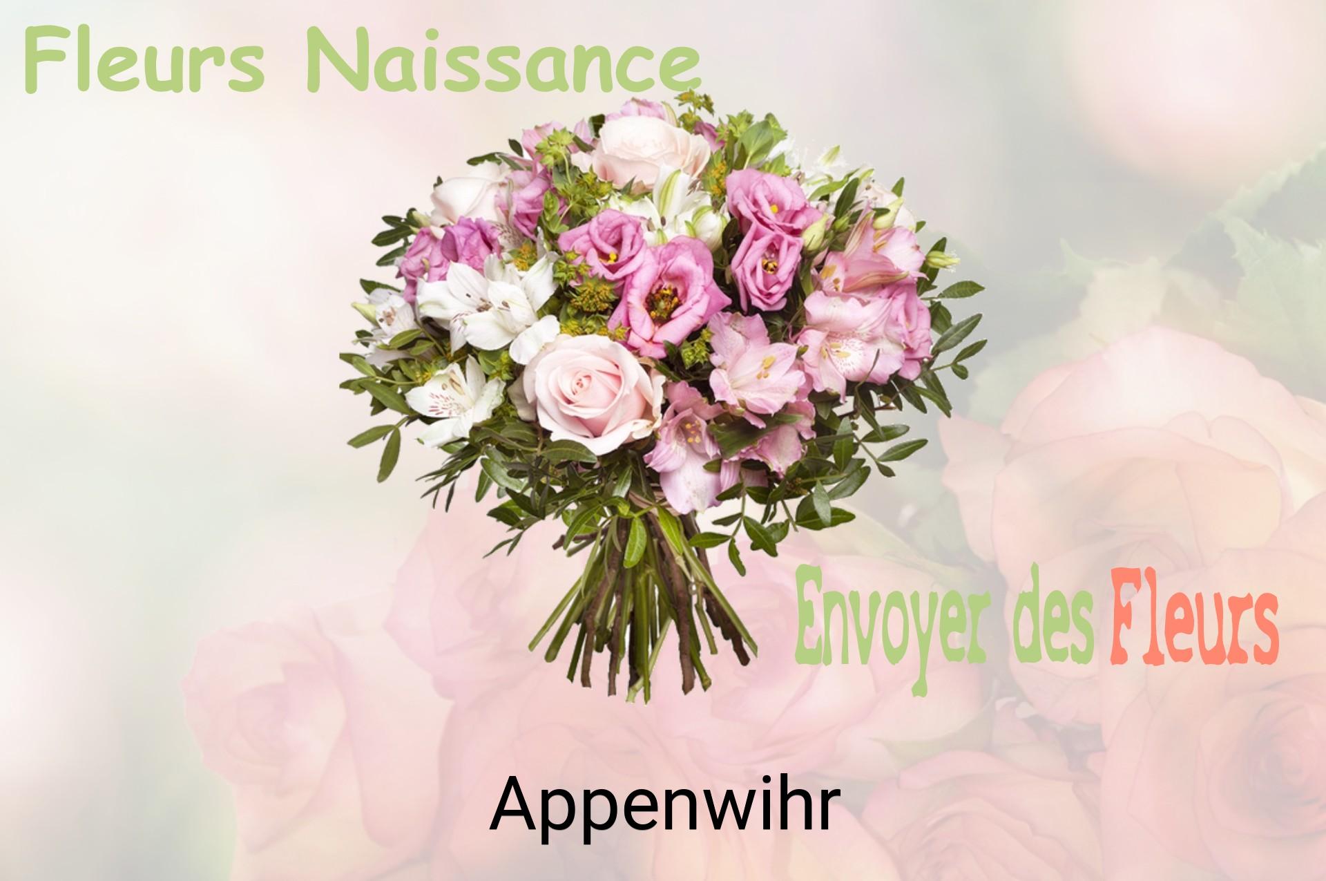 Bouquet de fleurs de naissance livré à Appenwihr